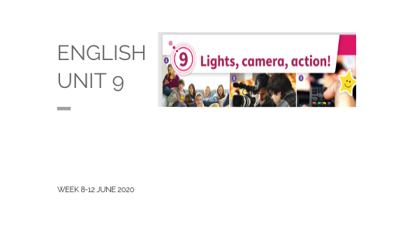 unit 9 ENGLISH | Genially