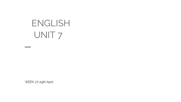 UNIT 7-2 | Genially
