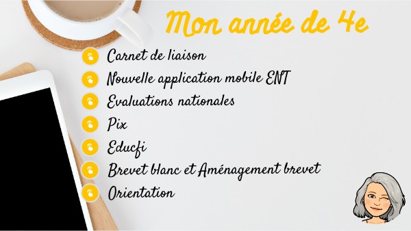 Mon année de 4e | Genially