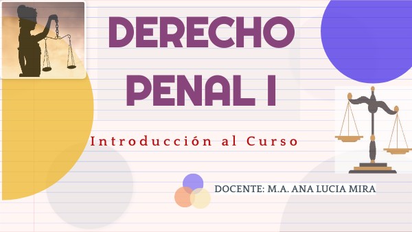 PRESENTACIÓN DERECHO PENAL 1