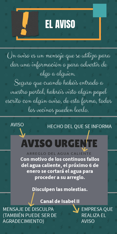 El aviso | Genially