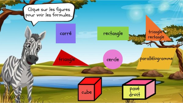 Formules aires périmètres et volumes | Genially