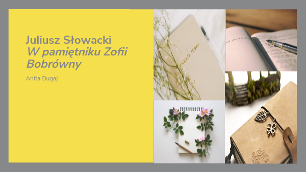 W Pamiętniku Zofii Bobrówny Genially W pamiętniku Zofii Bobrówny | Genially