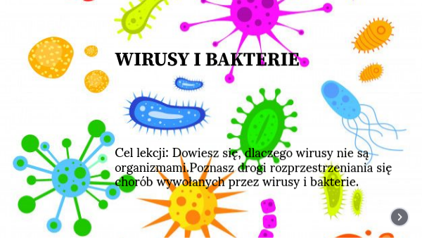 Wirusy I Bakterie Klasa 5 Sprawdzian wirusy i bakterie