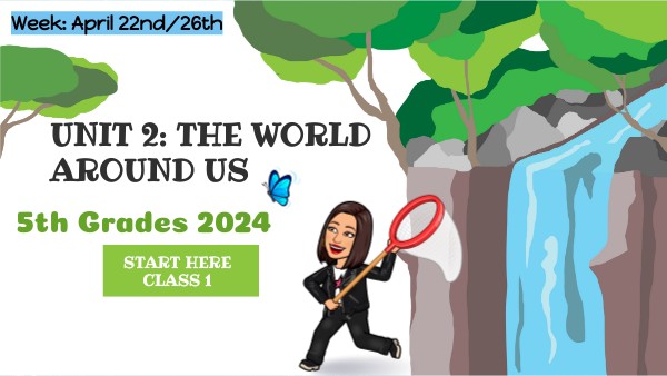 5th grade (April 22nd/26th) | Genially