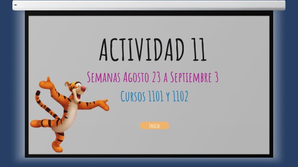 Actividad 11. Grado 11° | Genially