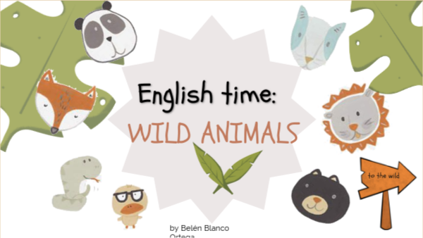 English Time: WILD ANIMALS | Genially