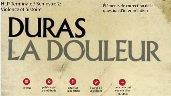 hlp interprétation duras