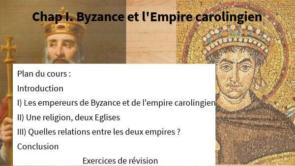 Byzance et l'europe carolingienne