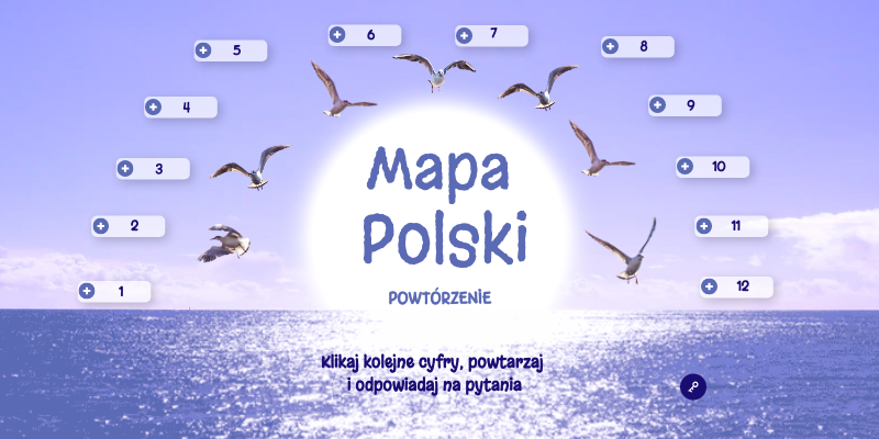 Mapa Polski - powtórzenie | Genially