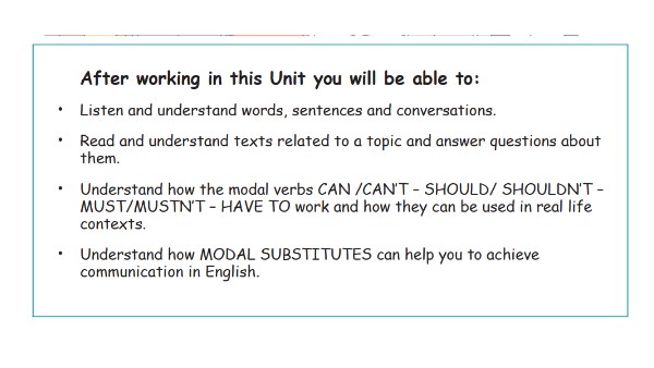 English 3 Unit 2 (Grammar) | Genially