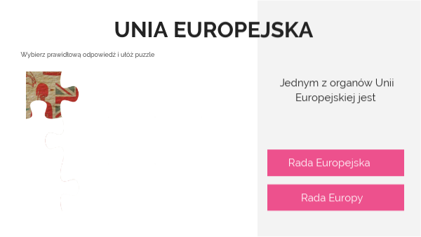 Sprawdzian Unia Europejska Klasa 8 view.genially.com