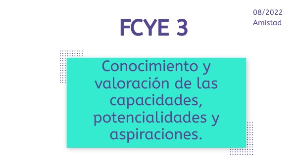 Conocimiento y valoración de las capacidades, potencialidades y aspira