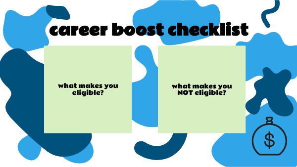 Career Boost eligibility | Genially