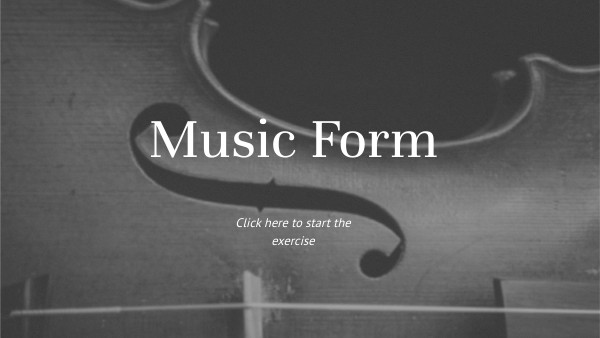 Music Form exercise | Genially