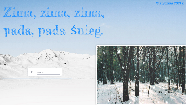 16.01.2021 Zima, zima, zima | Genially