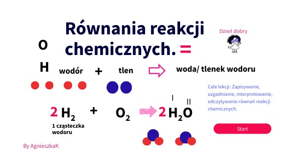 Równania Reakcji Chemicznych Klasa 7 Ch7 Równania reakcji chemicznych