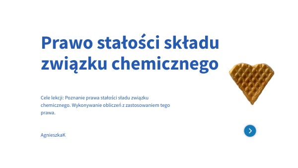 Ch7 Prawo stałości składu związku chemicznego | Genially