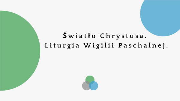 Kl.5 T:58 Światło Chrystusa. Liturgia Wigilii Paschalnej, copy | Genially