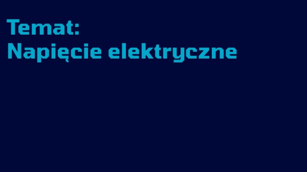 napięcie elektryczne | Genially