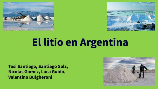 El litio en argentina