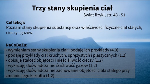 II.1_Trzy stany skupienia ciał zd | Genially