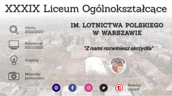 Xxxix Liceum Ogólnokształcące Im Lotnictwa Polskiego