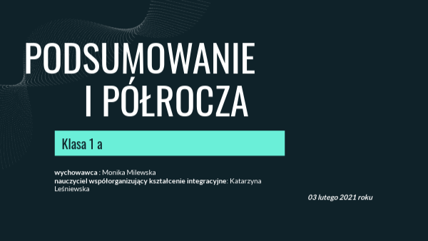 Podsumowanie I półrocza | Genially