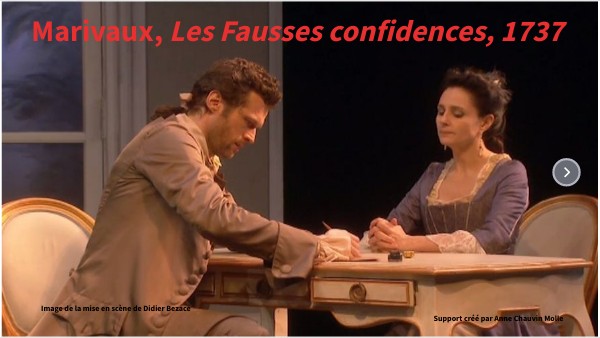 2023-24 Les Fausses confidences Marivaux | Genially
