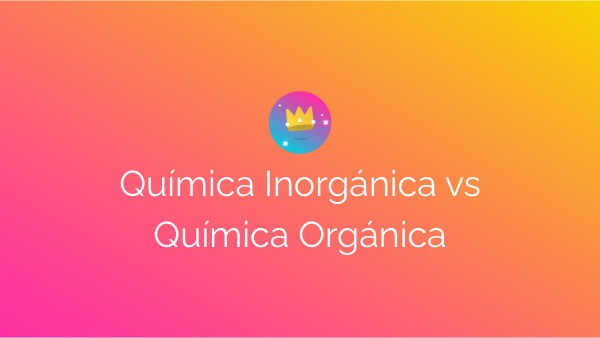 Materia orgánica vs. inorgánica
