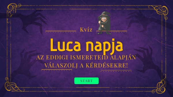 Luca napi kvíz | Genially