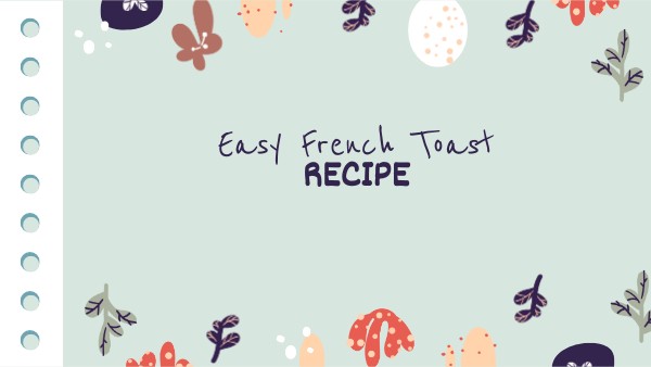 Listening: Frech toast recipe | Genially