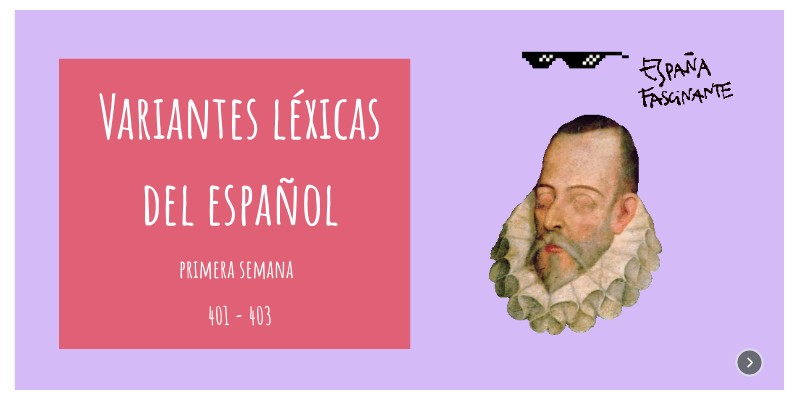 Variantes léxicas 401 y 403