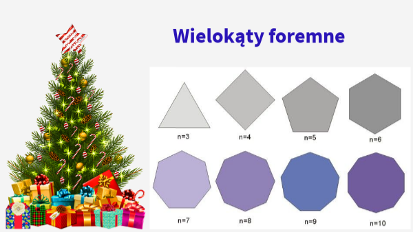 Wielokąty foremne.