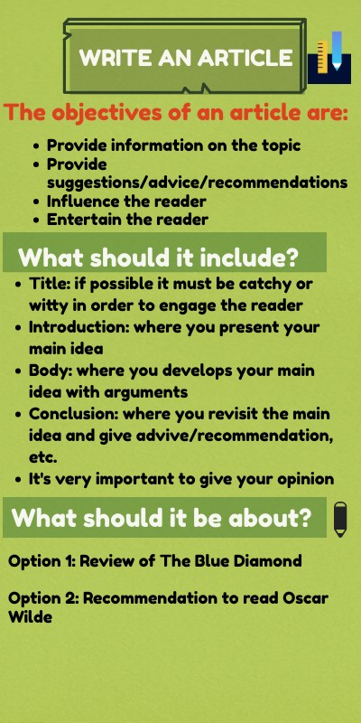 Write an article | Genially