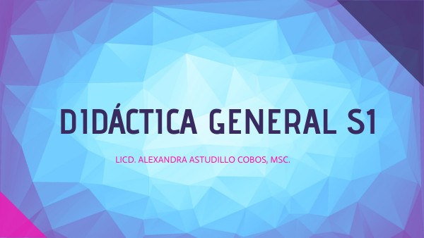 DIDÁCTICA SEMANA 11 | Genially
