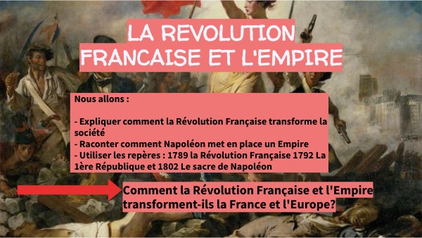 4EMES LA REVOLUTION FRANCAISE ET L'EMPIRE