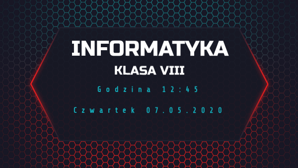 Informatyka klasa 8 | Genially