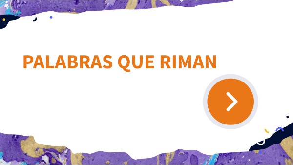 palabras que riman | Genially