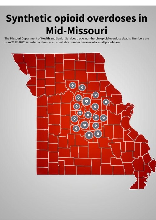 Overdose deaths in Mid-Missouri