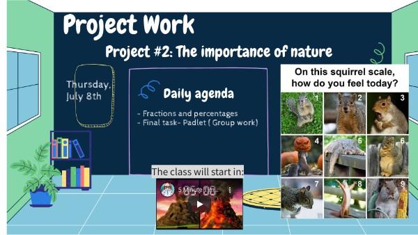 Classroom project work 6th | Genially
