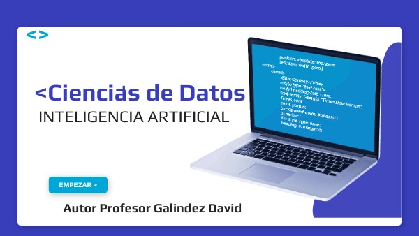 Modulo IA CIENCIAS DE DATOS | Genially