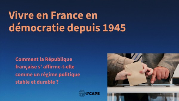 Version courte Vivre en France en démocratie depuis 1945 | Genially