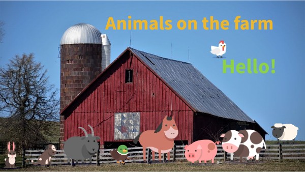 FARM ANIMALS 5-6 latki | Genially