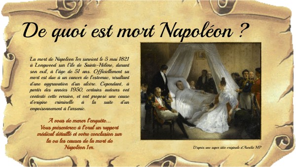 De quoi est mort Napoléon ? | Genially