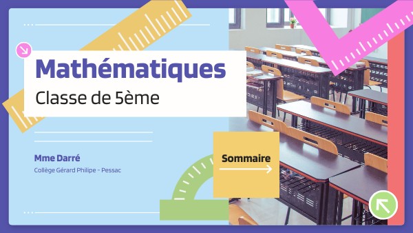 Mathématiques 5e | Genially