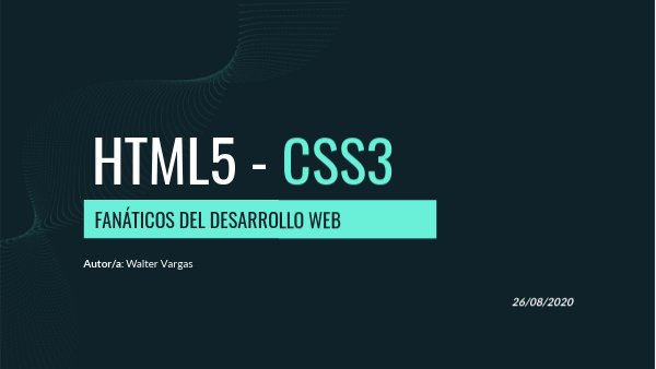 HTML5 Y CSS3