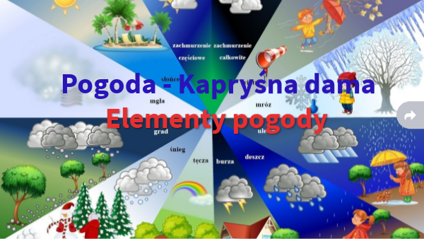 Pogoda - Kapryśna dama. Elementy pogody