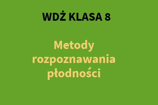 Metody rozpoznawania płodności.