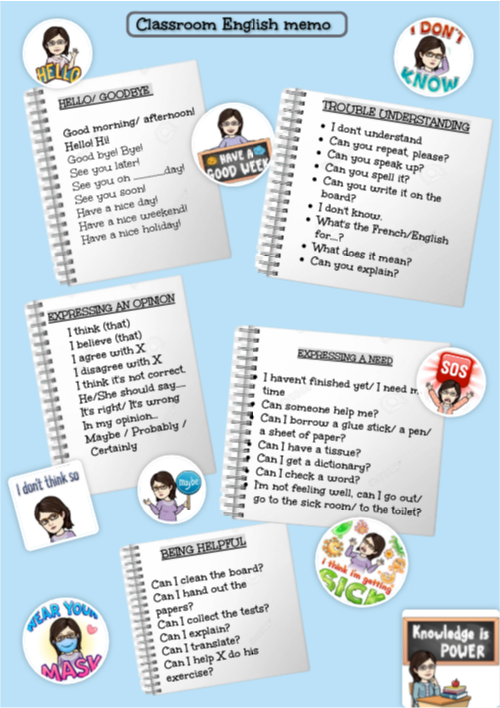CLASSROOM ENGLISH | Genially